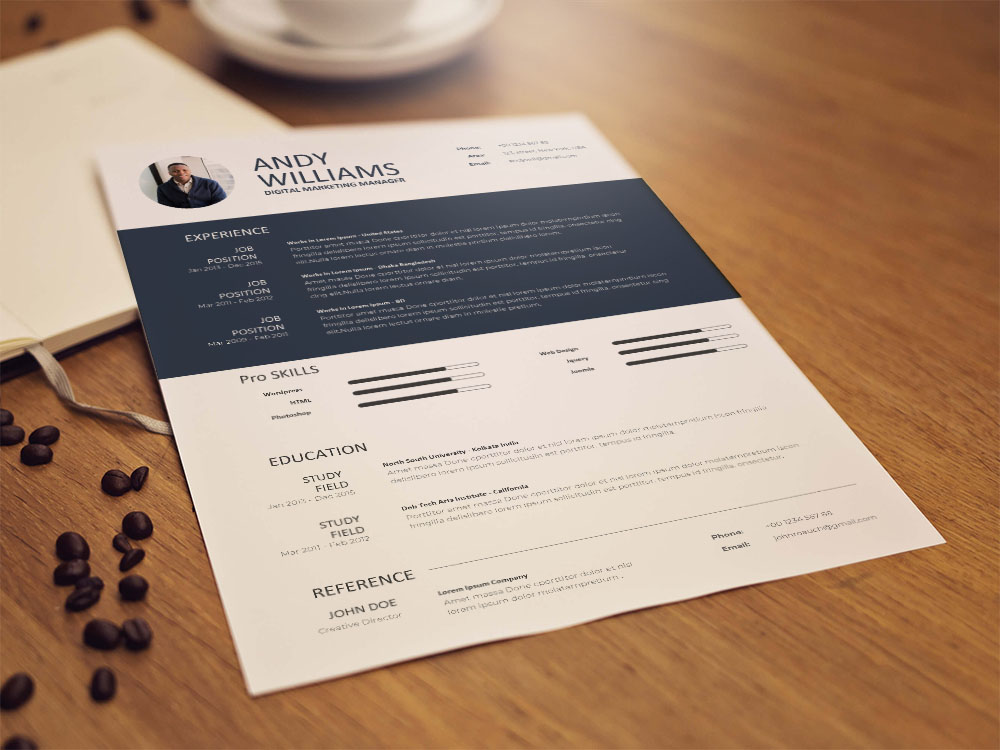 Free Digital Marketing Manager Resume Template for Job Seeker