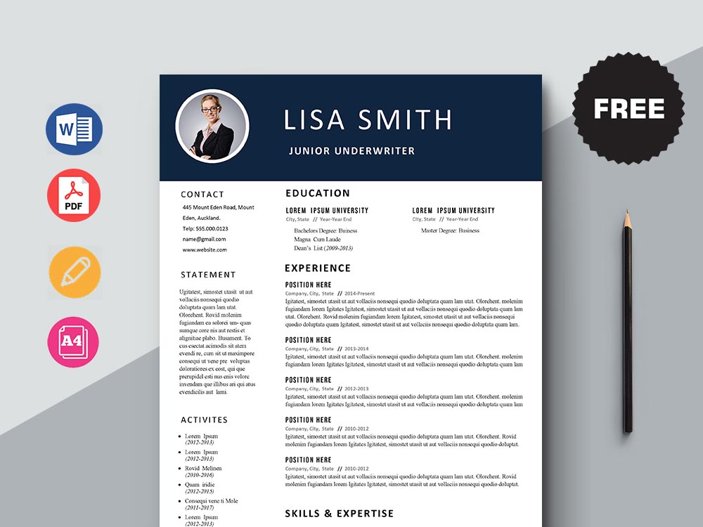 Free Junior Underwriter Resume Template