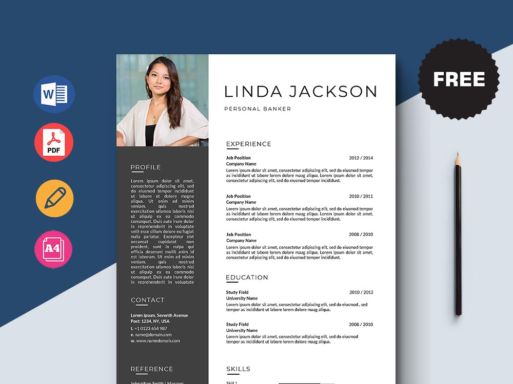Free Personal Banker Resume Template