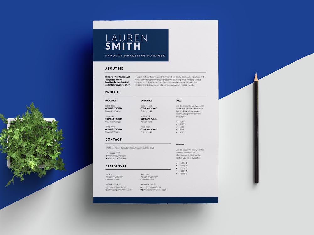 Free Product Marketing Manager Resume Template with Professional Look