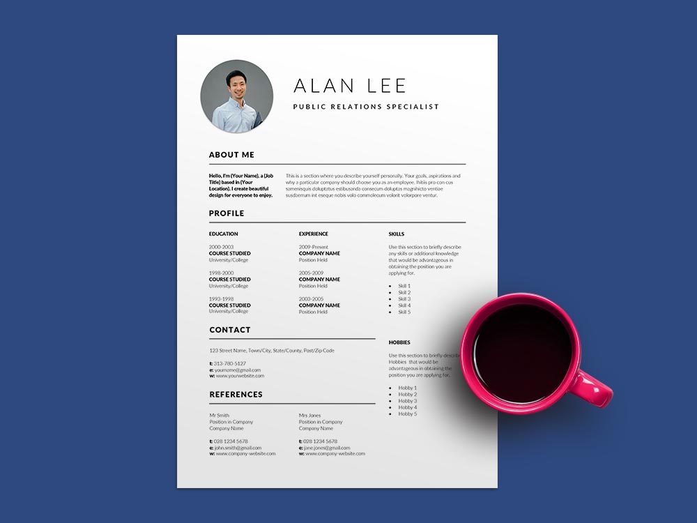 Free Public Relations Specialist Resume Template with Professional Look