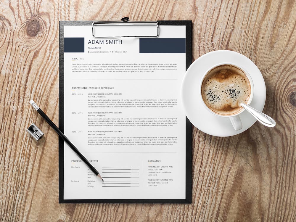 Free Telemarketers Resume Template with Clean and Professional Look