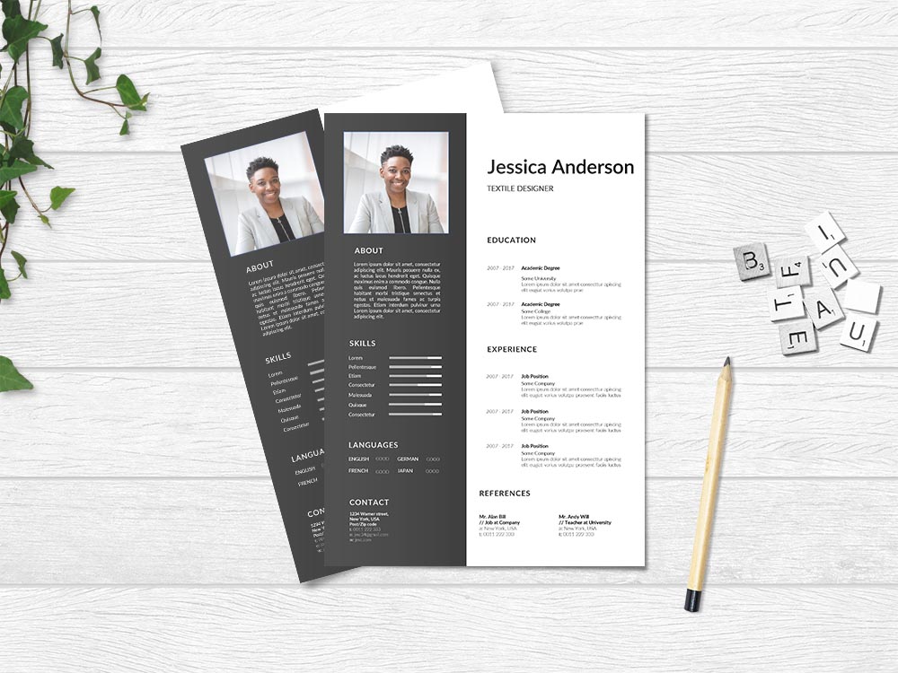 Free Textile Designer Resume Template with Clean and Professional Look