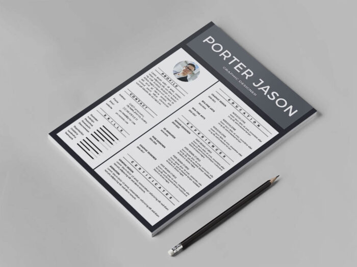 Tomar Resume Free Illustrator - Free Clean Resume Template 700x525 