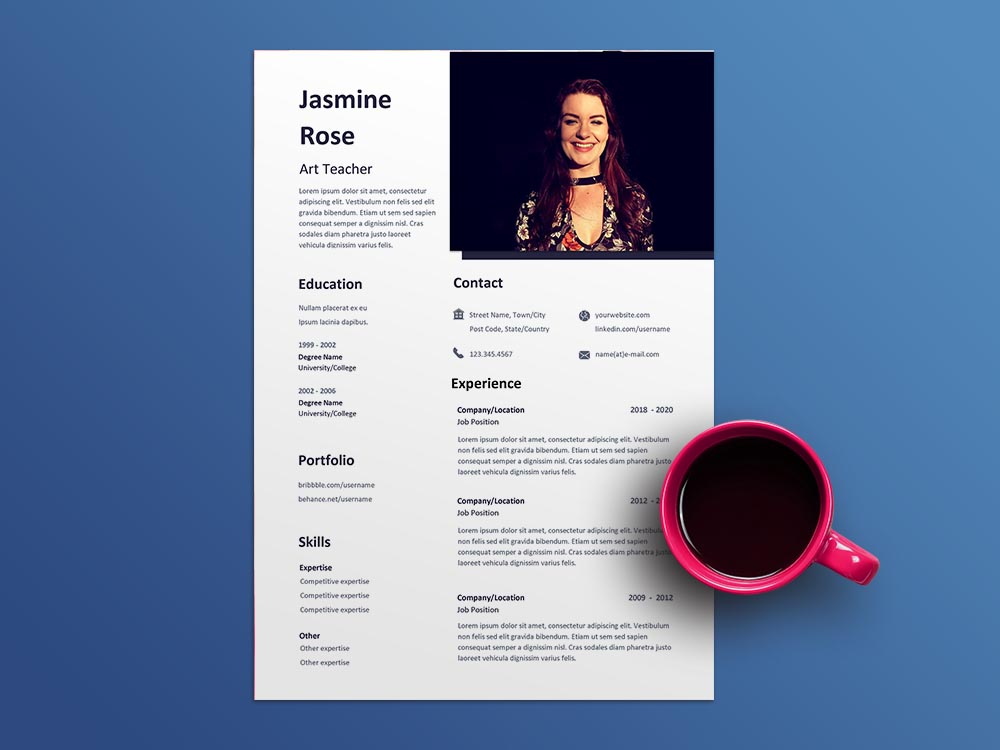 Free Art Teacher Resume Template