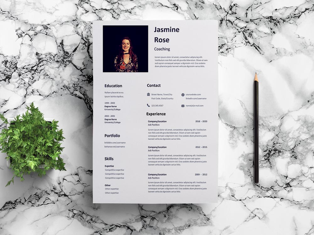 Free Coaching Resume Template