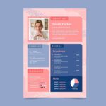 Colorful Feminine Resume