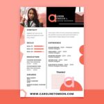 Geometric Fashion Resume