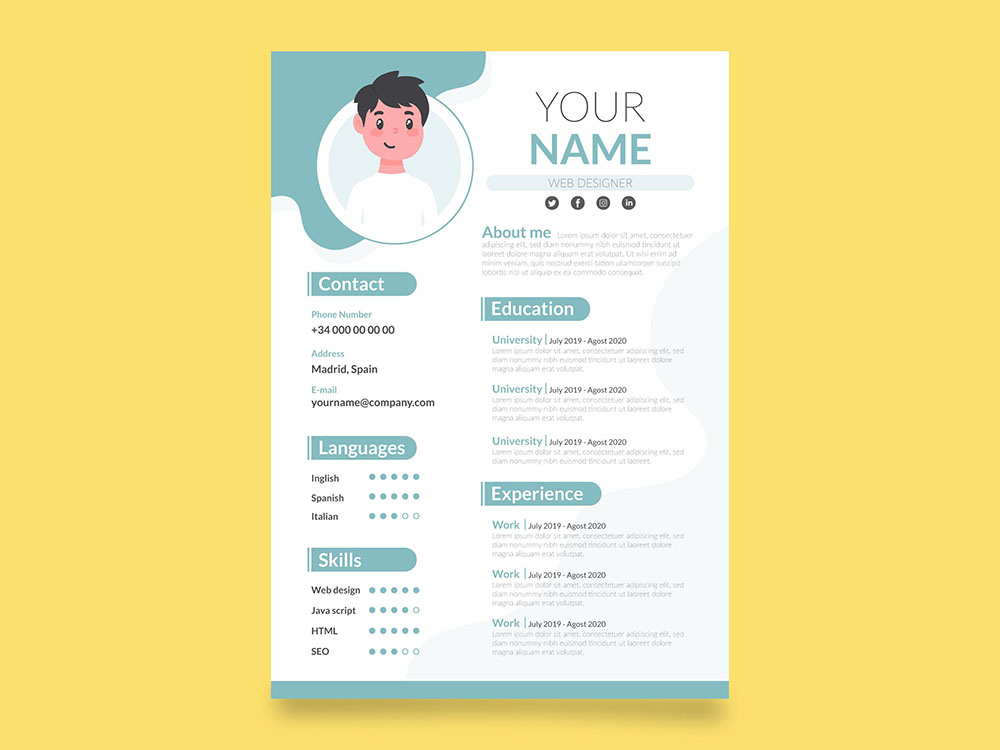 Free Graduate Student Resume Template