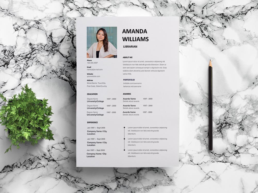 Free Librarian Resume Template
