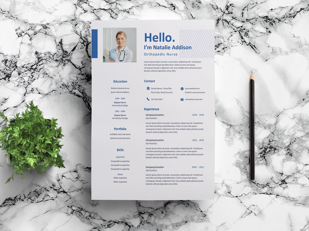 Free Orthopedic Nurse Resume Template