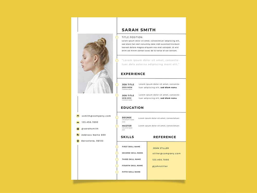 Fashion Resume Template