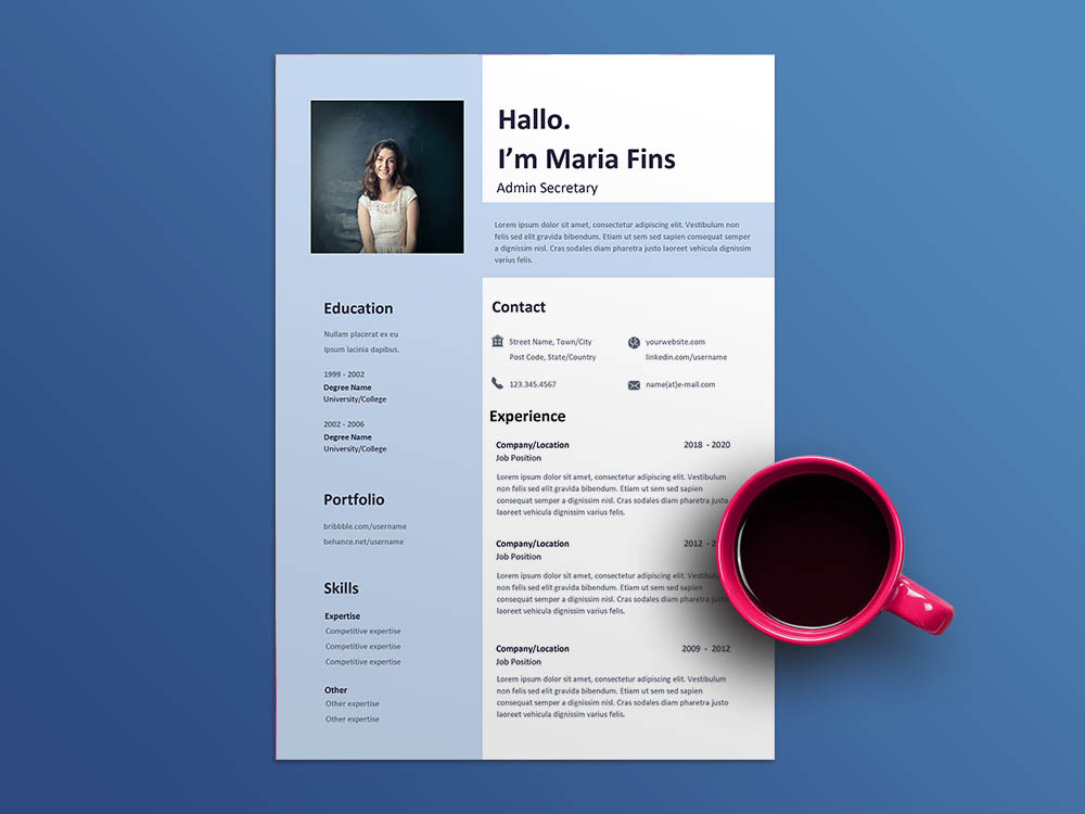 Free Admin Secretary Resume Template