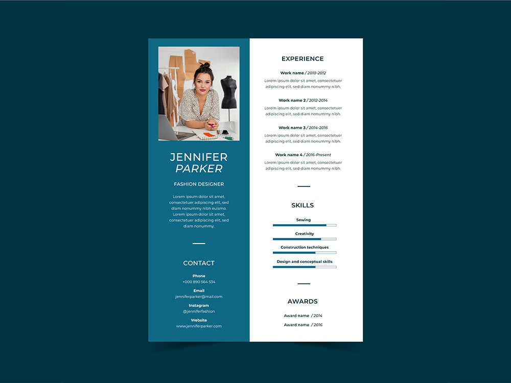 Free Apparel Designer Resume Template