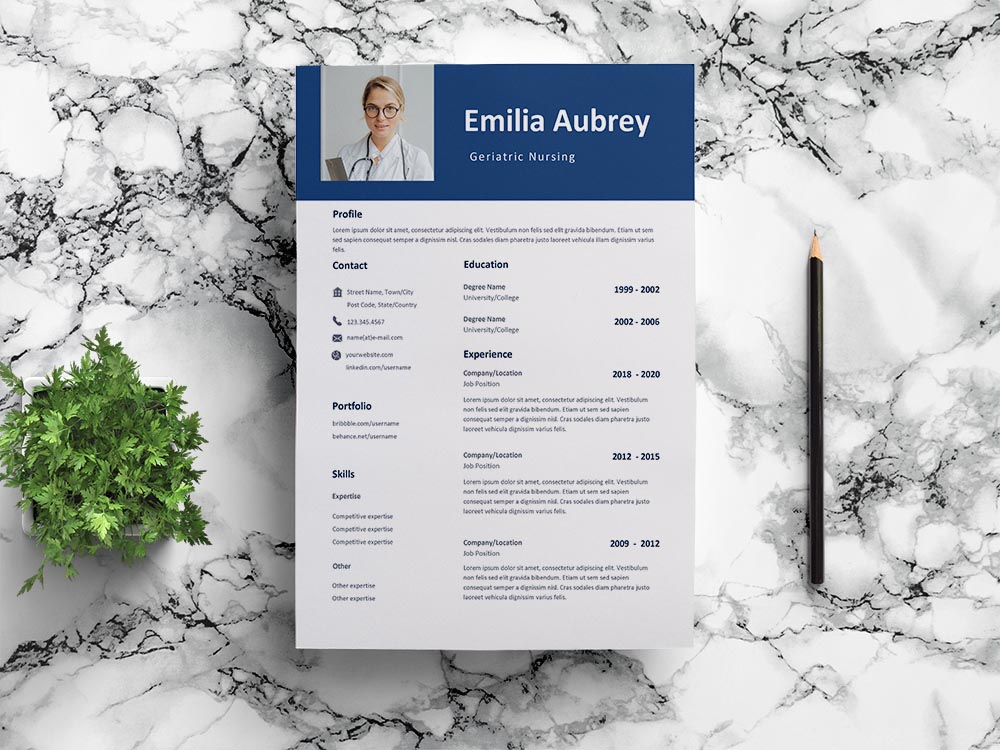 Free Geriatric Nursing Resume Template