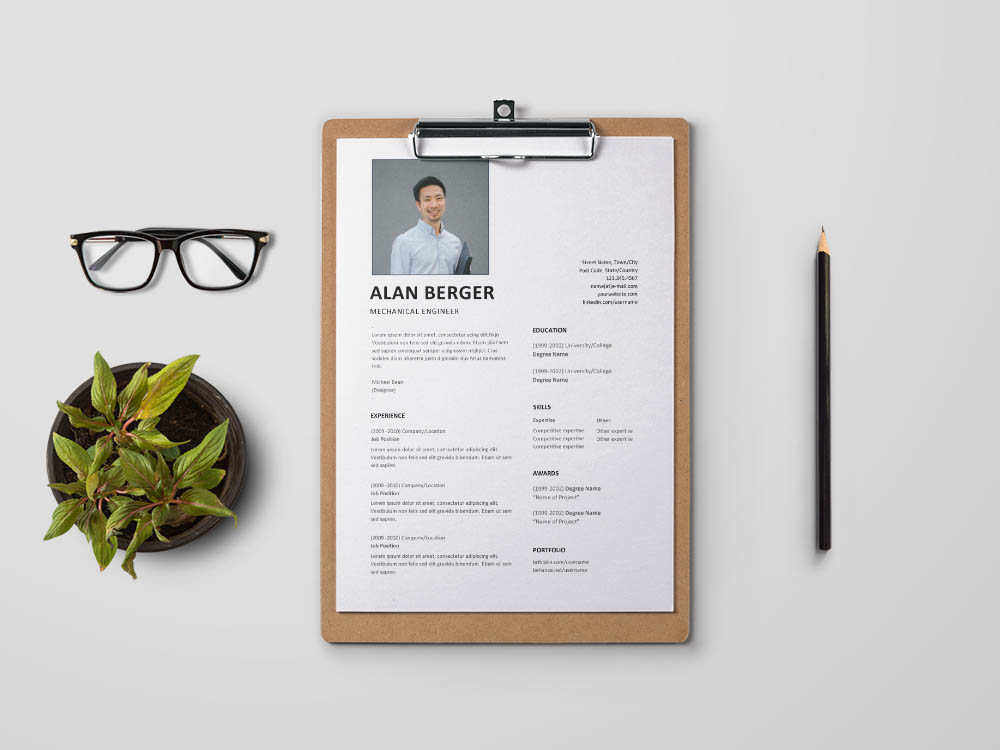 Free Mechanical Engineer Resume Template