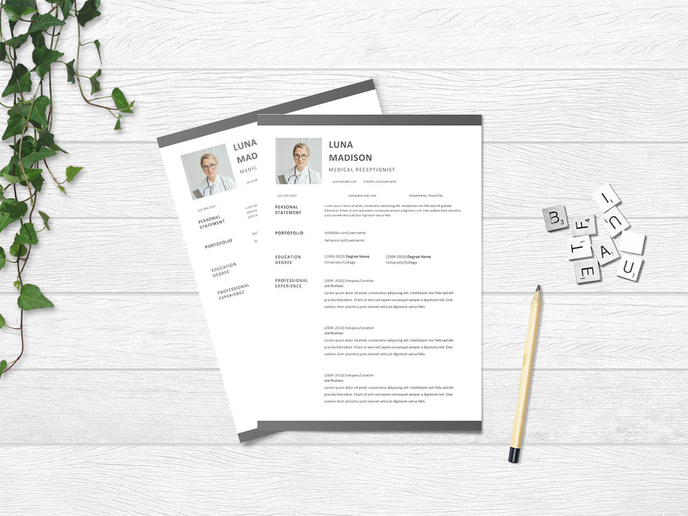 Free Medical Receptionist Resume Template