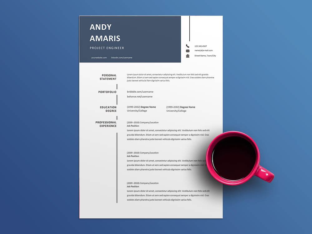 Free Project Engineer Resume Template