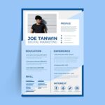 Creative Blue CV Resume