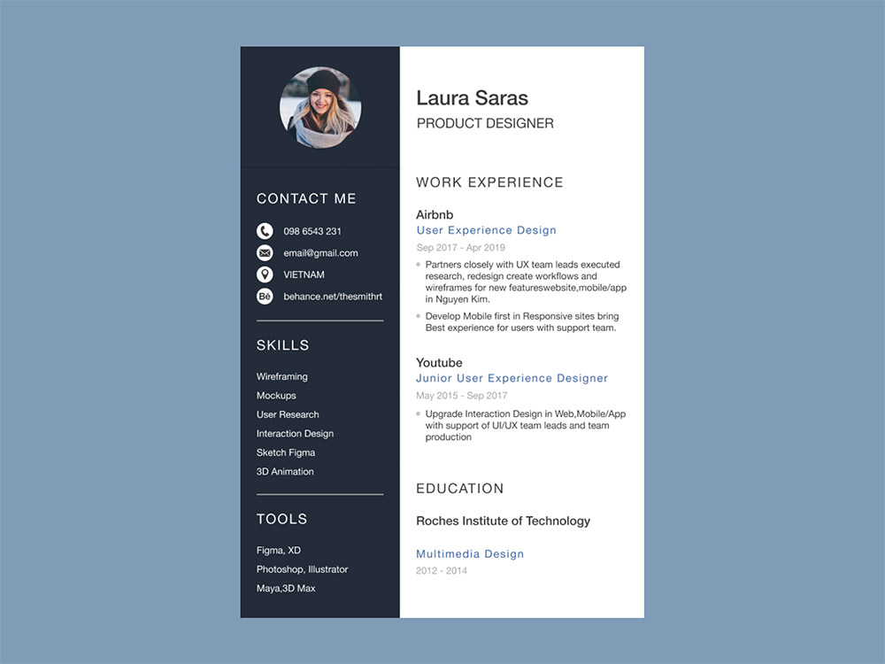 Free Figma CV Resume Template