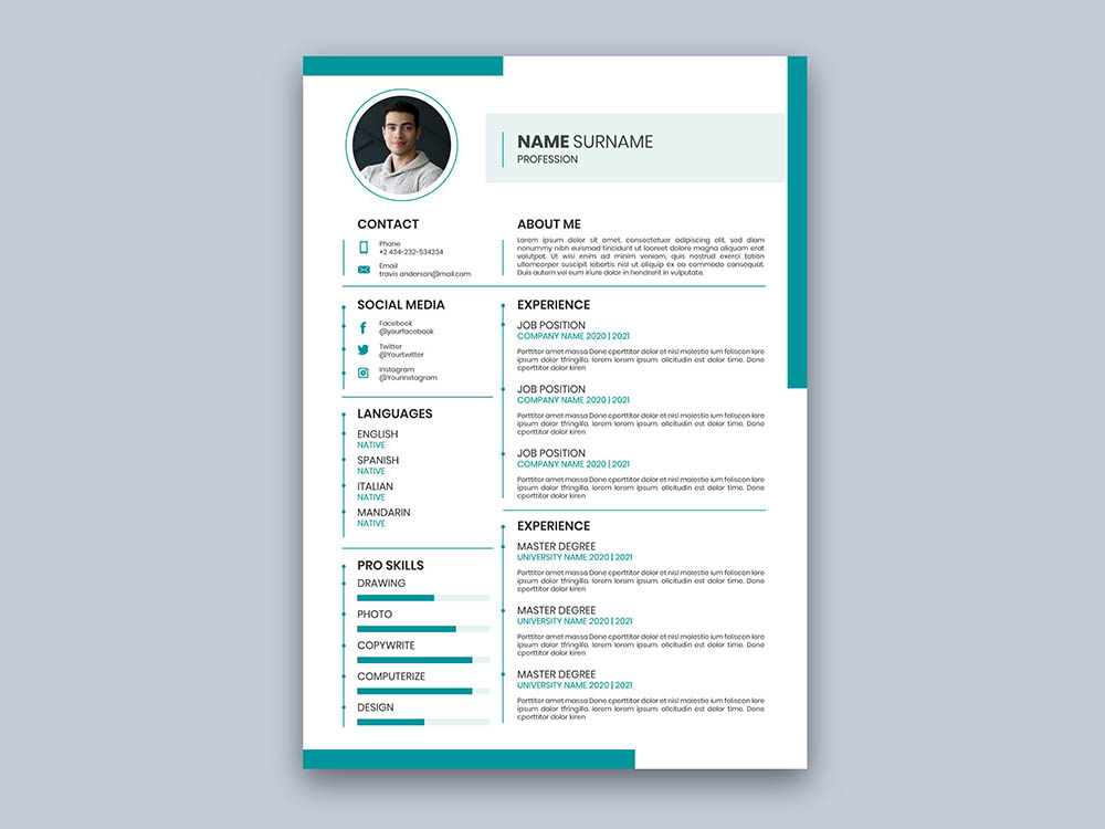 Free Green Resume Template