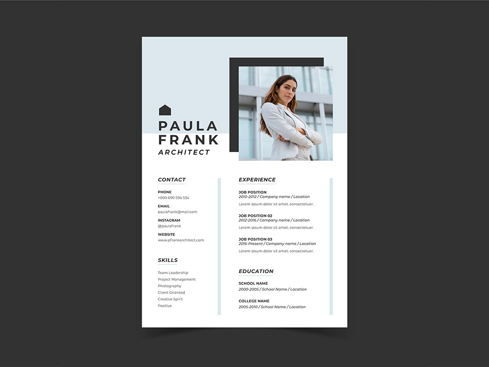 Free Simple Architect Resume Template