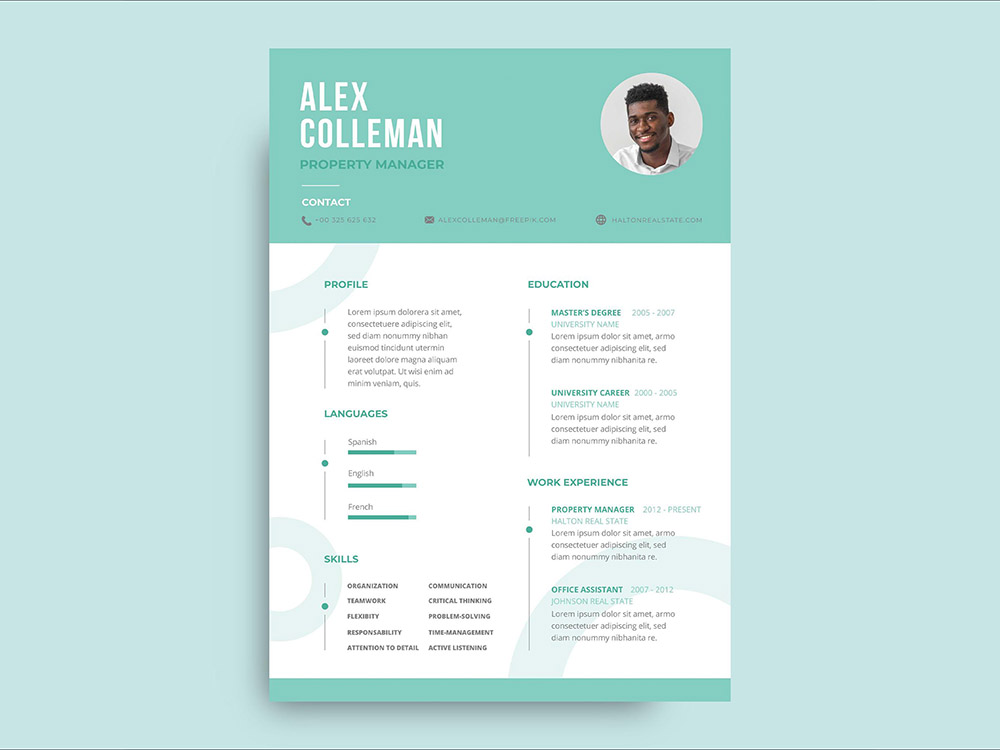 Free Property Manager Resume Template