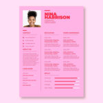 Simple Pink Resume