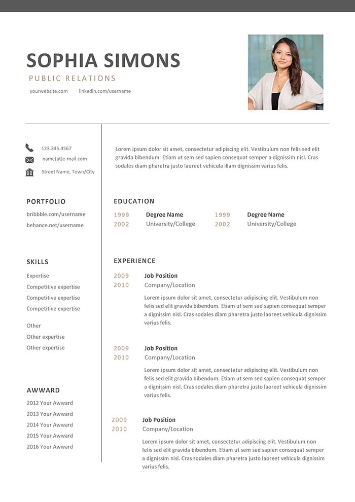 Public Relations Resume