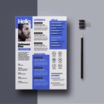 Awesome Modern PSD Resume