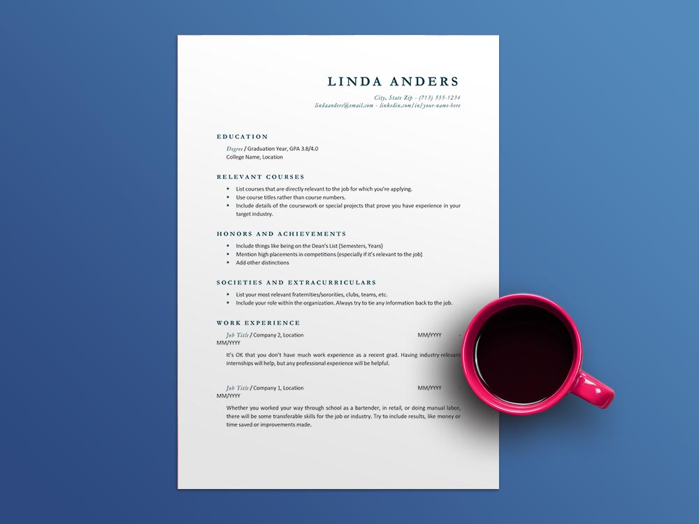 Free College Student ATS Resume Template