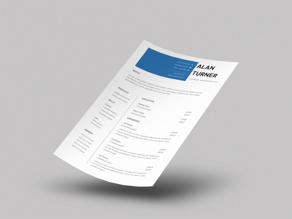 Free Account Representative Resume Example Template