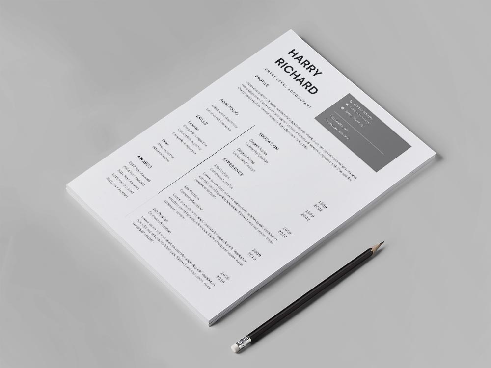 Free Entry Level Accountant Resume Example Template