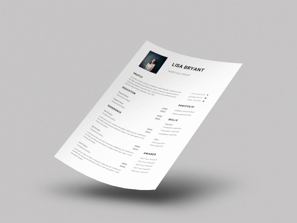 Free Horticulturist Resume Template