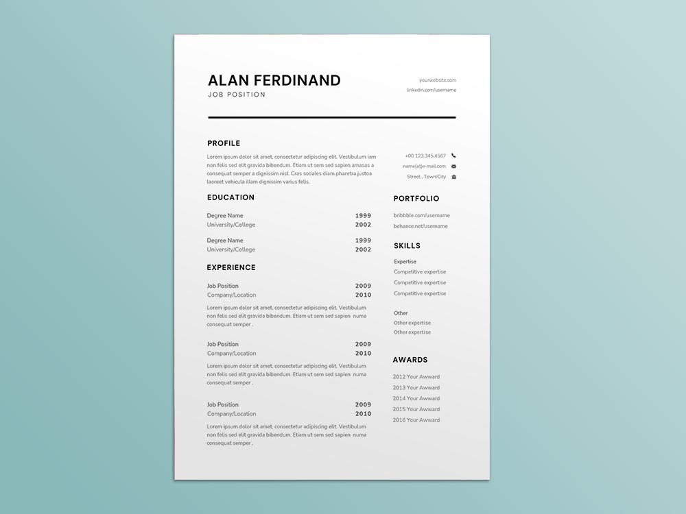 Free Voucher Examiner Resume Template