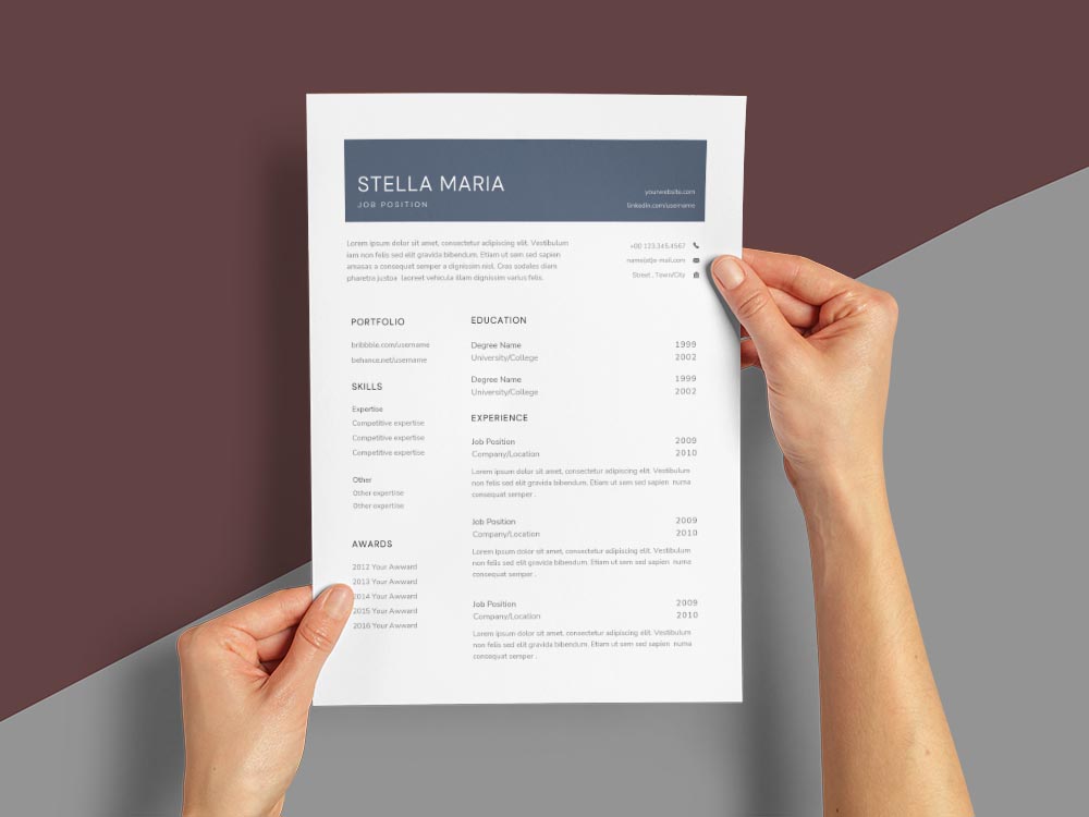 Free Assistant Branch Manager Resume Template with Example for Job Seeker