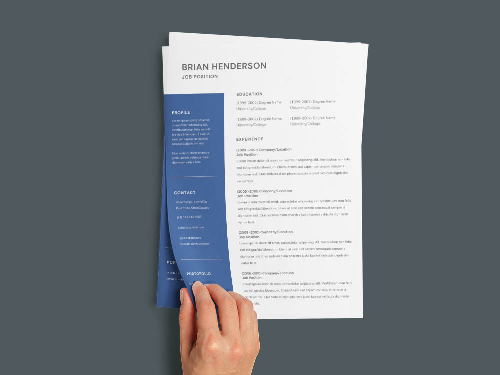 Free Assistant Team Leader Resume Template with Clean Look