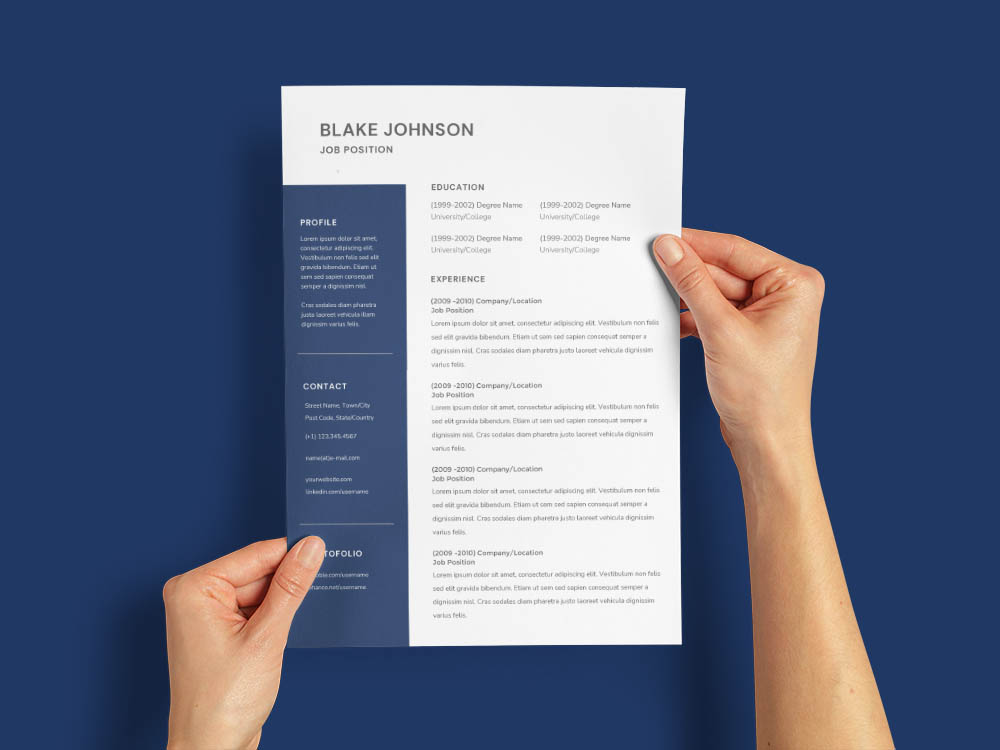 Free Back Office Assistant Resume Template with Clean Look