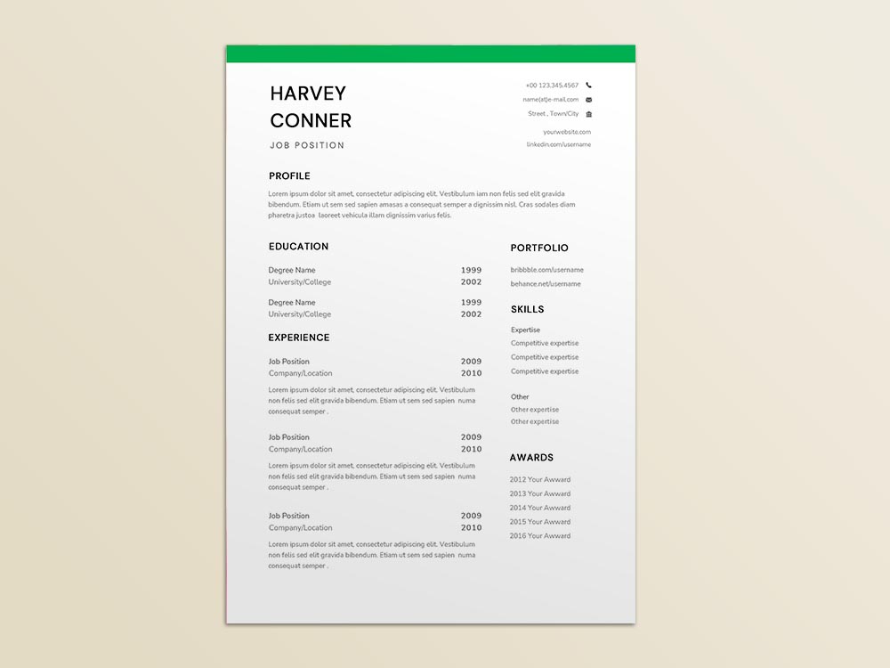 Free Confidential Secretary Resume Template with Example for Job Seeker