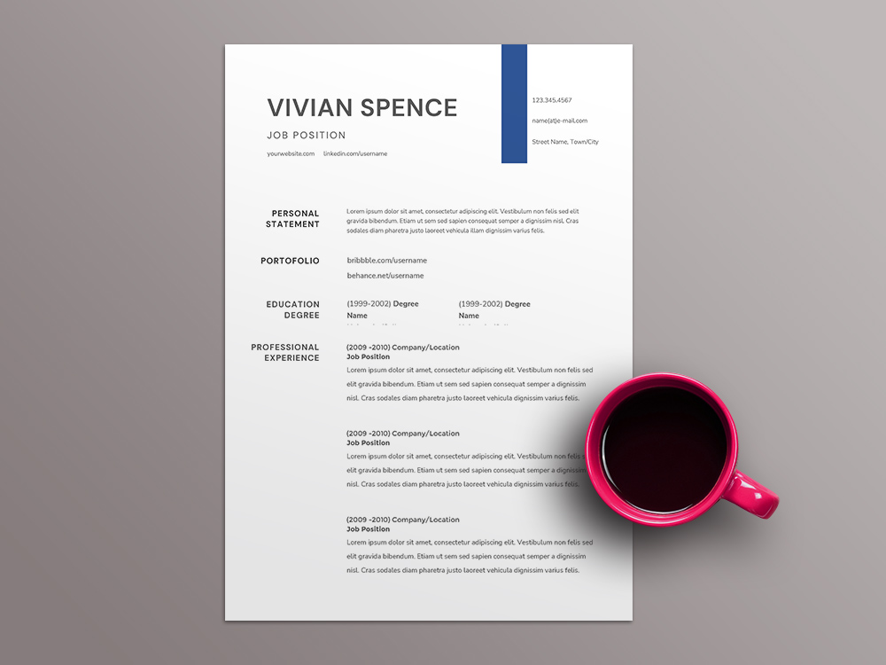 Free Facilities Assistant Resume Template with Example for Job Seeker