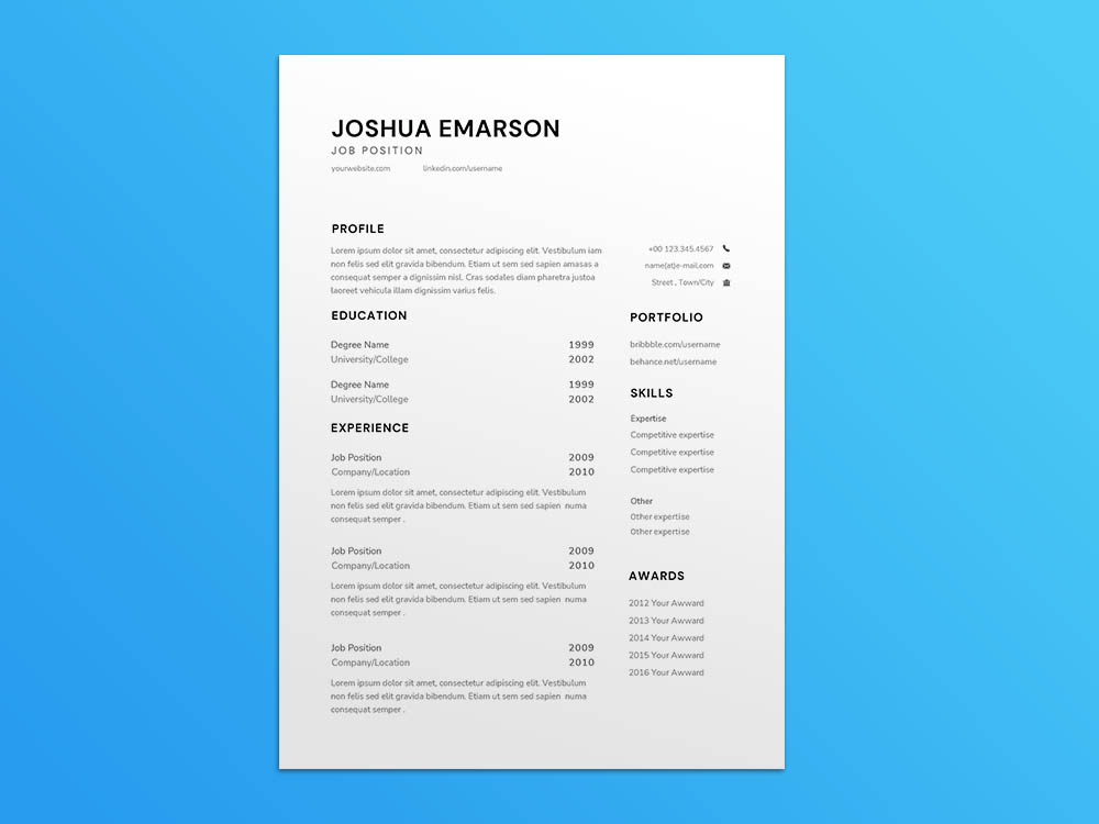 Free Office Aide Resume Sample Template with Clean Look