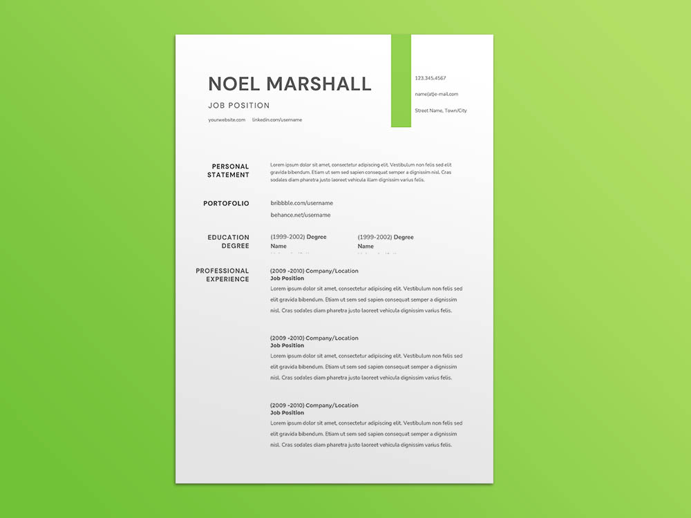 Free Receptionist And Administrative Assistant Resume Template with Example for Job Seeker