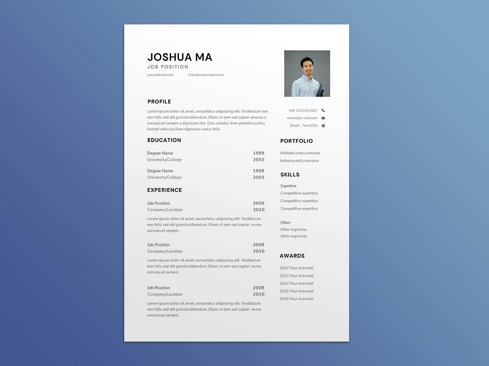 Free Staff Assistant Resume Sample Template with Clean Look