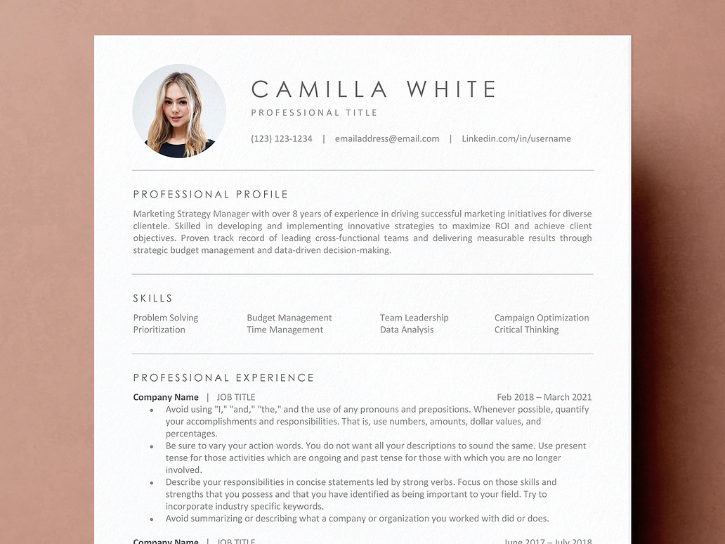 Banking Resume Template