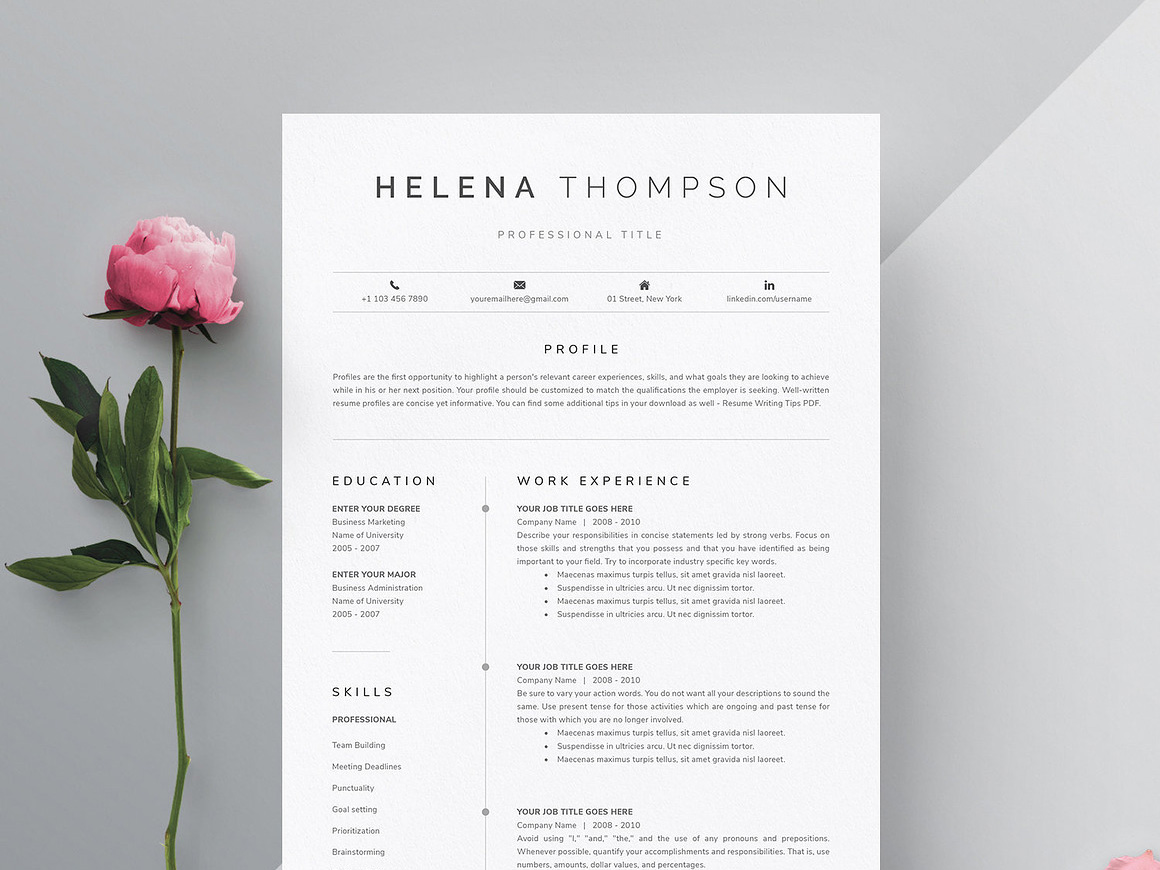 Financial Advisor resume template