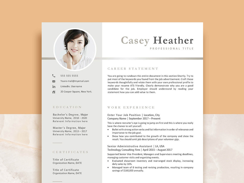 Professional Engineering Geologist Resume Template DOCX | ATS-Friendly Geology & Geotechnical CV
