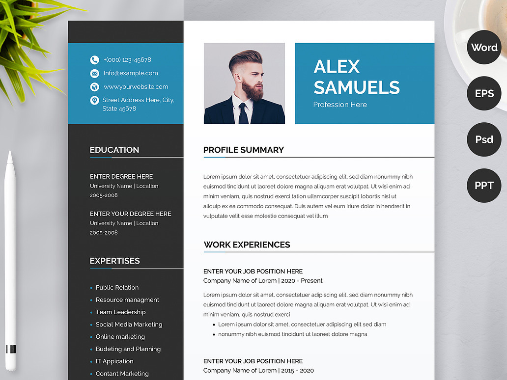 Ventilation Engineer Resume Template | ATS CV for Mining, HVAC & Industrial Engineering