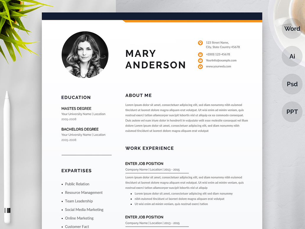 Production Engineer (Mining) Resume Template (Word, PSD, AI & PPT) – Professional CV for Mining Production Careers